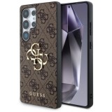 Husa pentru Samsung Galaxy S25 Ultra - Guess Hardcase 4G Big Metal Logo (GUHCS25L4GMGBR) - Brown