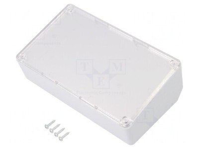 Carcasă Desktop Gri Deschis ABS 161x95x64mm foto