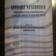 Izvoare statistice privind mutatiile demografice la Est de Carpati in secolele 19-20