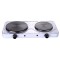 Plita electrica dubla Rosberg, 2500 W, 5 trepte, 51 x 26 x 6 cm, incalzitoare fonta, Alb