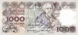 Bancnota Portugalia 1.000 Esccudos 1990 - P181g UNC ( vezi descriere )