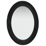 Cumpara ieftin Oglinda de perete in stil baroc, negru, 50 x 70 cm