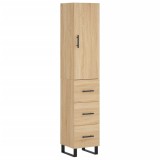 Dulap inalt, stejar sonoma, 34,5x34x180 cm, lemn prelucrat