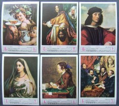 YEMEN K.- PICTURA- SALVATI MONUMENTELE FLORENTEI-6 V.+1 S/Sh.NEDAN.-MNH**YK 038