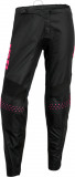 Pantaloni dama atv/cross Thor Sector Minimal, culoare negru/roz, marime 7/8 Cod Produs: MX_NEW 29020308PE
