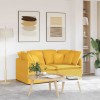 VidaXL Canapea modulară cu perne, galben deschis, țesătură velur 3321263