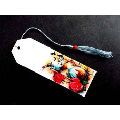 Semn de carte lemn cu clepsidra 45555