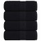Prosoape pentru oaspeți 4 buc Negru 360 g/m&sup2; 100% bumbac
