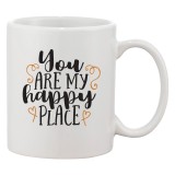 Cana alba personalizata 'You are my happy place', INOVATIX&reg;. 330ml