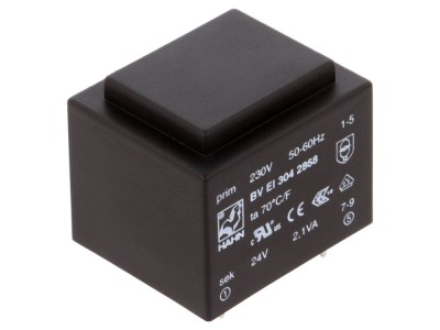 Transformator PCB &amp;icirc;ncapsulat 2,1VA 230V 24V foto