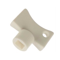 Cheie universala pentru aerisit calorifere, din plastic, 21 x 18 x 10 mm, cap tip fluture