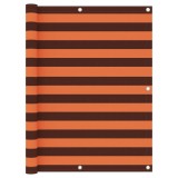 Cumpara ieftin Paravan de balcon portocaliu si maro 120x400 cm tesatura oxford
