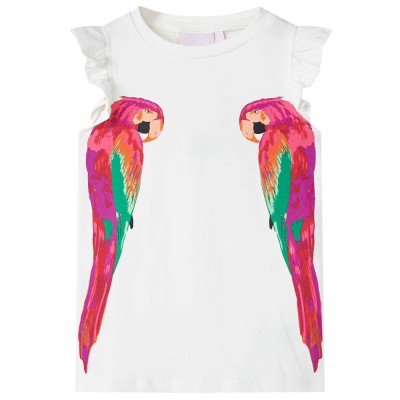 Tricou pentru copii, ecru, 128 10562 foto