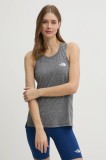 The North Face top sport Flex femei, culoarea gri, NF0A8BRT5S51