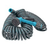 Furtun spiralat pentru udare si pistol, Verde,20 m, Oem