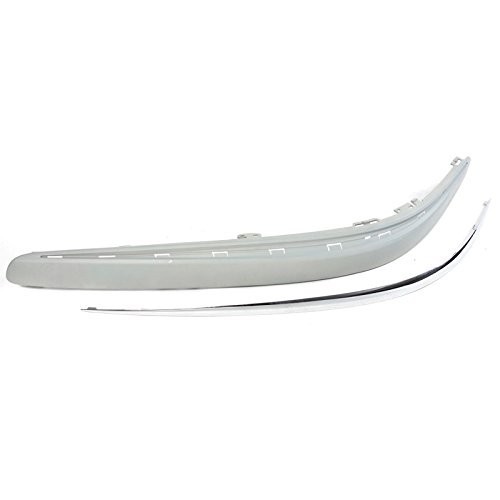 Bandou bara fata Mercedes Clasa E (W211) 03.2002-06.2006, Dreapta, 2118800612, 501607-8 insertie crom Model Elegance/Avangarde