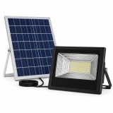 Proiector LED Solar Putere Mare cu Panou Separat și Telecomandă, Negru