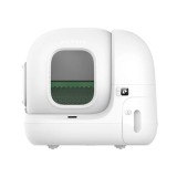 Litiera smart cu autocuratare PetKit Pura Max 2 pentru pisici, Capacitate 7L, Alb, Afisaj LED, Bluetooth, WiFi