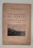 Carte veche Exploatarile de carbuni din Comanesti Asau Judetul Bacau