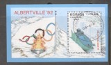 Nicaragua 1990 Olympic Winter Games perf. sheet Mi.B192 used TA.103, Stampilat