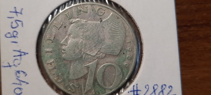 AUSTRIA 10 SCHILLING 1966