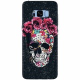 Husa silicon pentru Samsung S8 Plus, Colorful Skull Roses Space