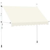 Cumpara ieftin Copertina retractabila manual, crem, 300 cm