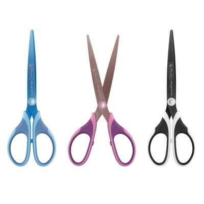 Foarfeca my.pen dreptaci varf ascutit 18 cm diverse culori blister foto
