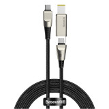 Cablu Incarcare USB Type-C la USB Type-C / M25 Baseus CA1T2, 2in1, 2 m, 100W, 5A, Negru CA1T2-B01