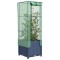 Gossi strat inaltat cu husa de sera, aspect ratan, 40x40x139 cm