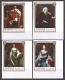 MANAMA 1971 PICTURA REGI SI REGINELE ANGLIEI ( serie scurta ndt. posta aeriana) MNH