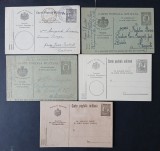 ROMANIA 1918/19 Lot-5 carti postale militare circulate/ necirculate-stampilate/nestamp.