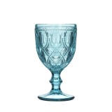 Cumpara ieftin Set 6 pahare decor Blue cu picior
