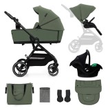 Carucior Kinderkraft Yoxi 3In1 (Mink Pro) Mistic Green