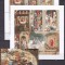 Umm al Qiwain 1972 picturi Pasti MI 515-520 A+B + bl. 39A MNH