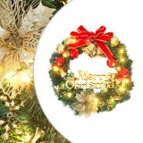 Coroniță de Crăciun cu 35 LED-uri, verde, 60 cm