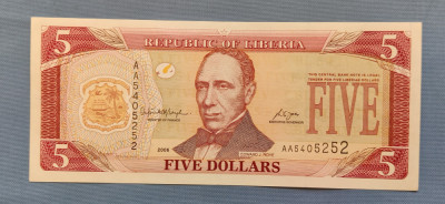 Liberia - 5 Dollars / dolari (2006) foto