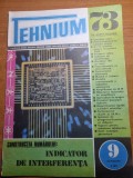 revista tehnium septembrie 1973-amenajari interioare,camera de zi,garsoniera