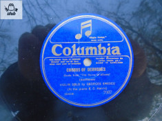 George Enescu vioara Chorus of dervishes/Albumblatt disc patefon gramofon foto