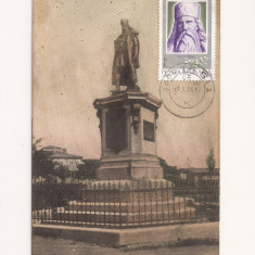 CA10 - Carte Postala - Statuia Miron Costin, Iasi, circulata