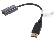 Adaptor DisplayPort la HDMI, 0.2m, Negru foto