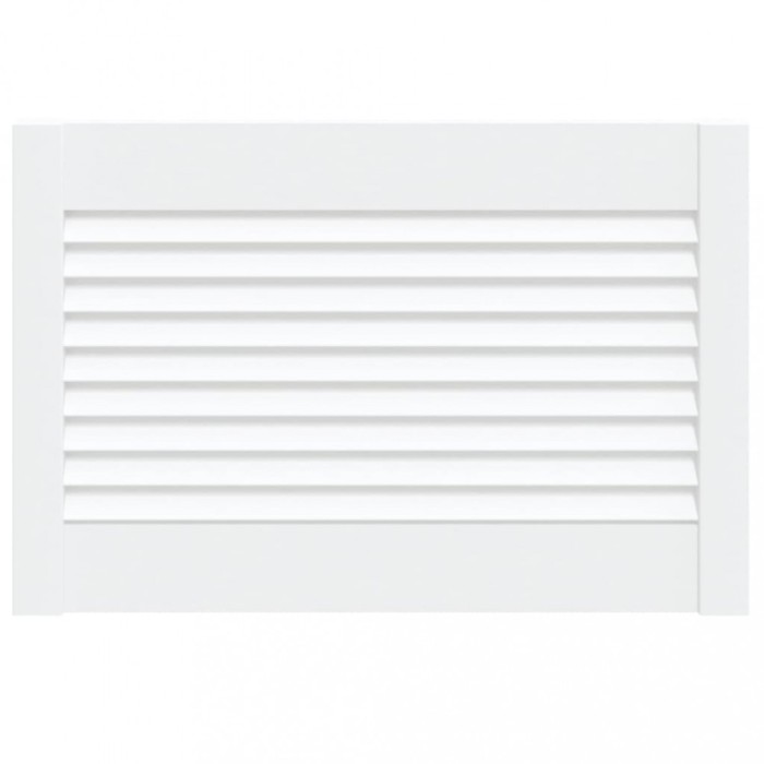 Usa de dulap design lambriu, alb, 39,5x59,4 cm, lemn masiv pin