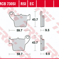 Placute frana spate Honda CR CRF 125-500 2000-2014