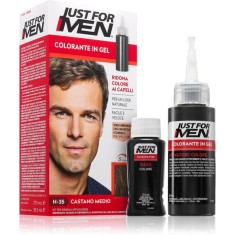 Just for Men Color Kit vopsea de par tonifianta pentru barbati culoare H-35 Medium Brown 1 buc