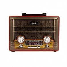 Boxa Retro cu Bluetooth, USB, Card Micro SD, Radio FM la USB MK191BT foto