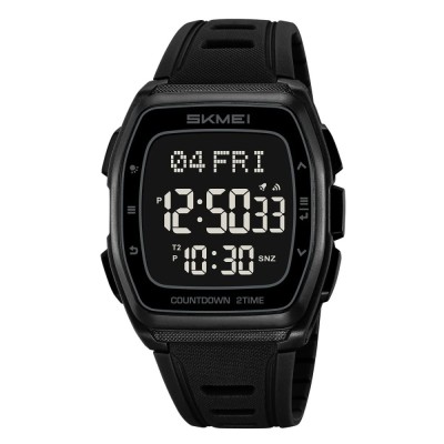 Ceas Digital Barbati SKMEI 2441 Negru , Functii Multiple, Design Sport, Afisaj LED, Alarma, Rezistent la Apa 5ATM foto