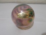 Superb glob VICTOR ALEXANDER - ornament din sticla SUFLATA MANUAL , eticheta originala , UNICAT Art Glass