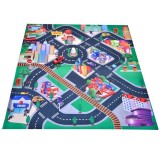 Set masinuta de curse si Covor pentru joaca, 80x70 cm, ATU-080400, Plastic, Oem