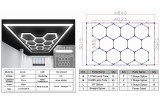 Sistem de Iluminare Plafon Hexagon / HoneyComb 4.02 x 2.91 m