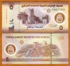 Bancnota Emiratele Arabe Unite 5 Dirhami 2022 P 36a, Polimer, UNC